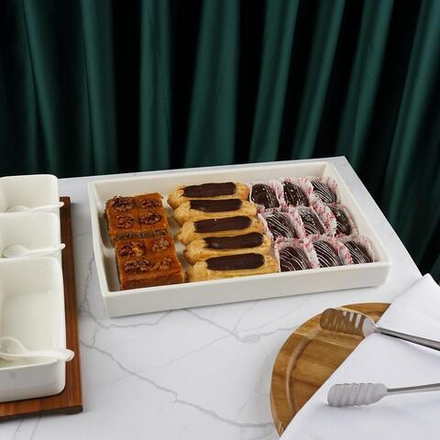 Блюдо прямоугольное 36,5*24,5 см h4,5 см   P.L. [3]