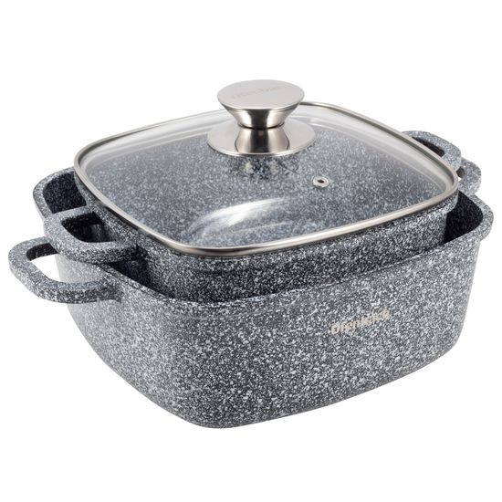 Набор квадратных кастрюль 5 предметов Ofenbach NB 100508 кастрюли 2,3 л; 4,4 л; прихватки 2 шт.