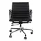 Офисное кресло Eames Ribbed EA 117 черная кожа