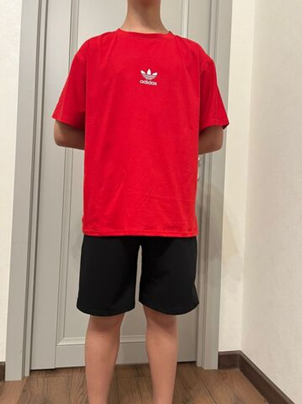Костюм шорты с футболкой оверсайз для подростка