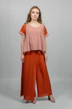 Блузка 2918ШП, оранжевый #285О092918ШП