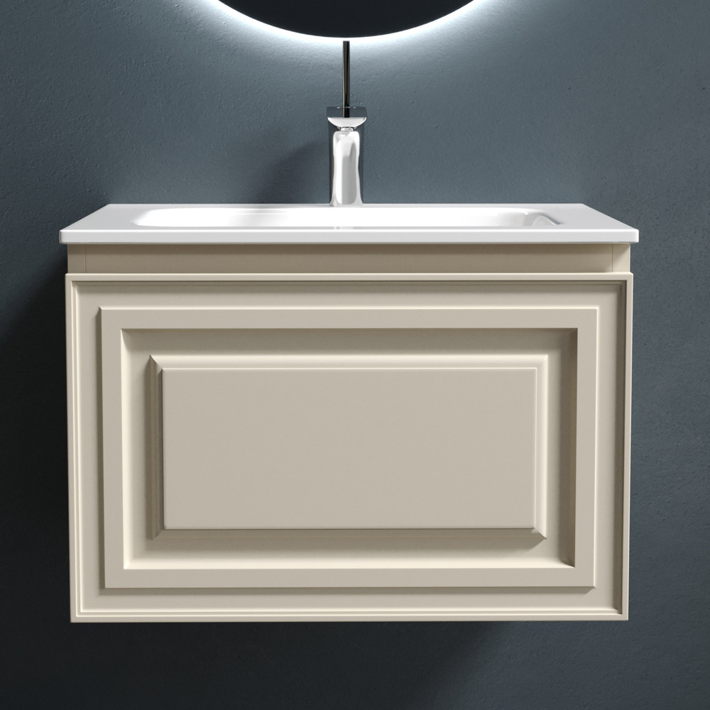 Тумба подвесная под раковину Sancos Very, Beige Soft 590х445х406