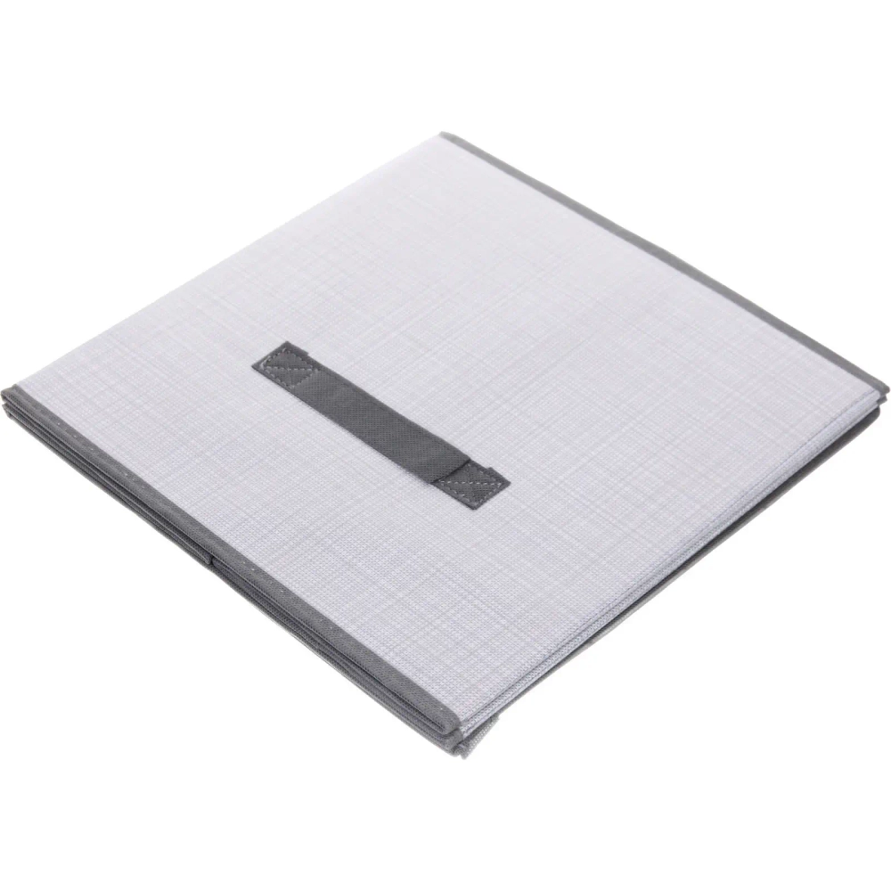 Короб - органайзер складной для хранения вещей «ЭФОЛТ», цвет пыльно - серый, 31*31*31см✦