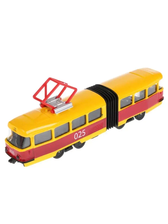 Игрушечный транспорт Трамвай с гармошкой 19 см