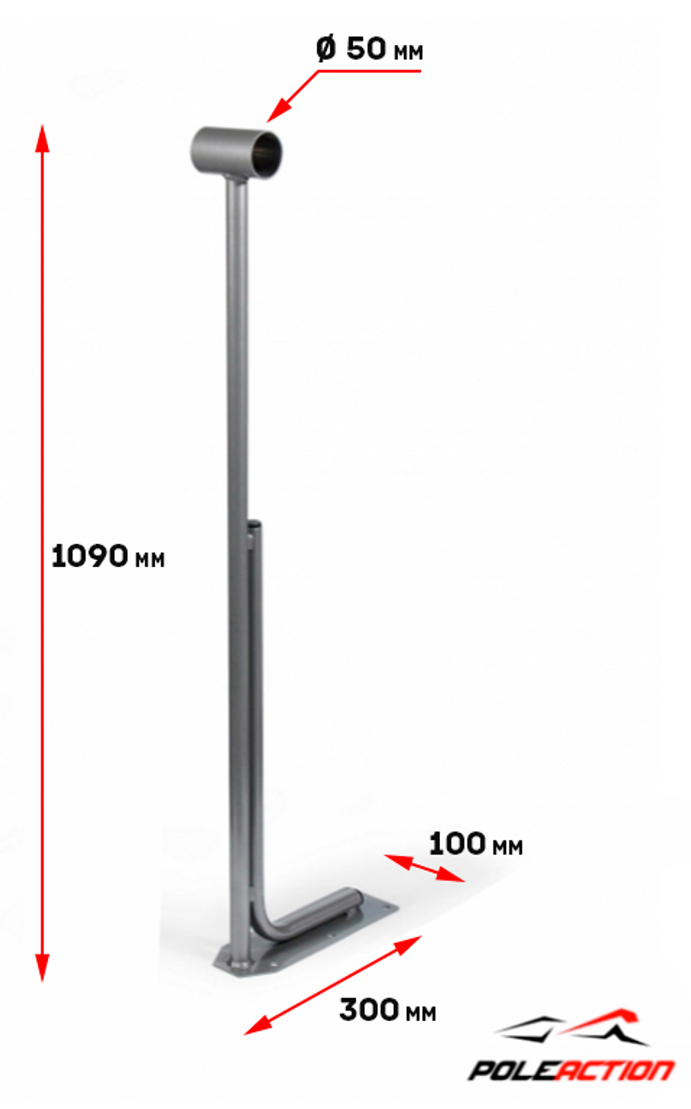 Модель №2 – стойка балетного (хореографического) станка одноуровневого