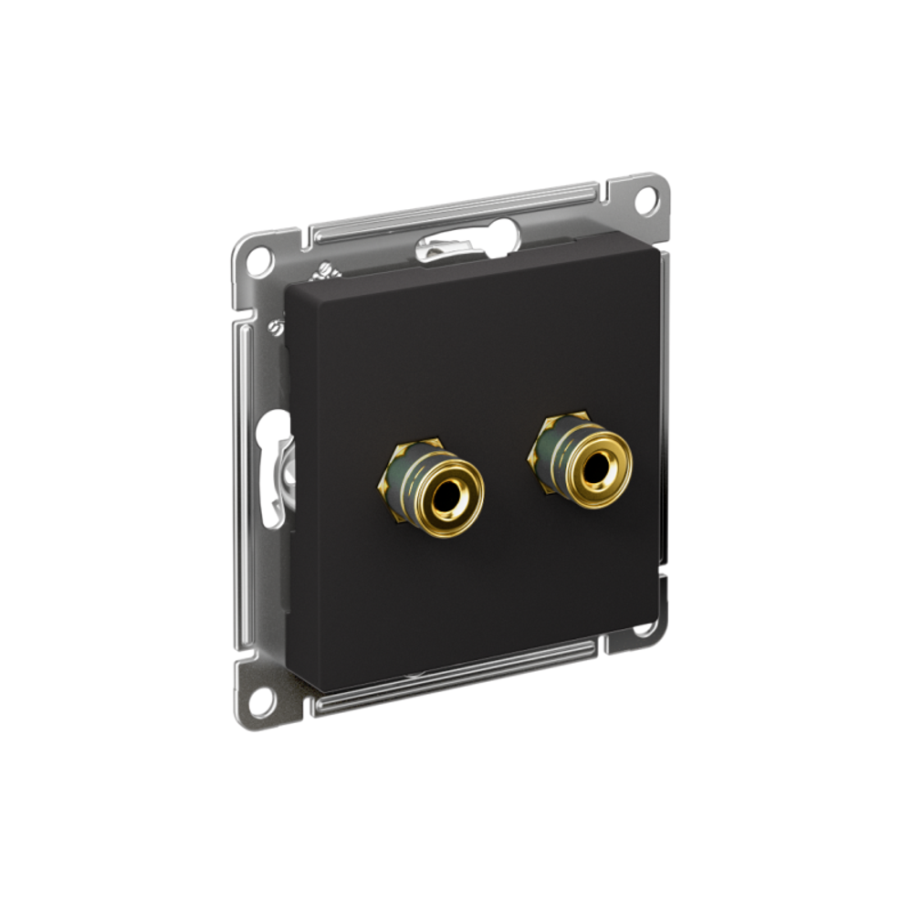 Розетка аудио 2-м AtlasDesign карбон SE ATN001087