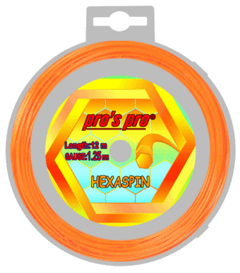Теннисные струны Pro's Pro Hexaspin Orange (12 m)