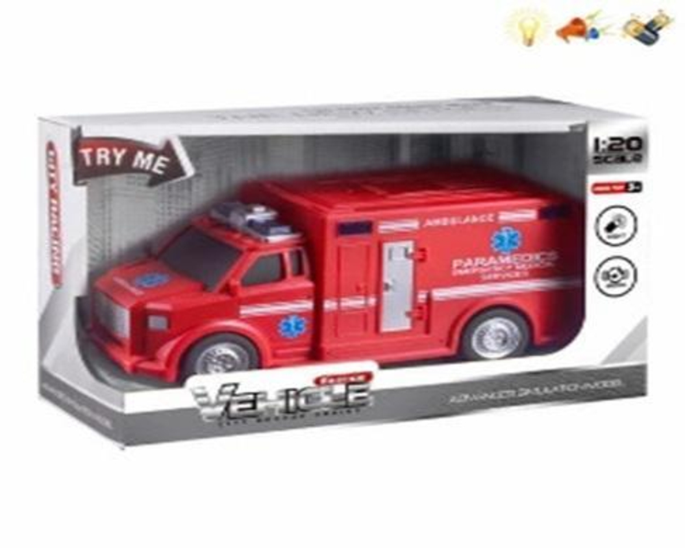 Скорая помощь ин. со светом и звуком, коробка 661-025D