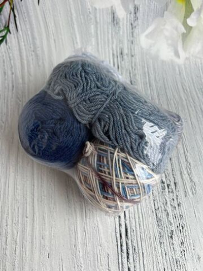 Пряжа носочная Аркобалено радужный микс 95г