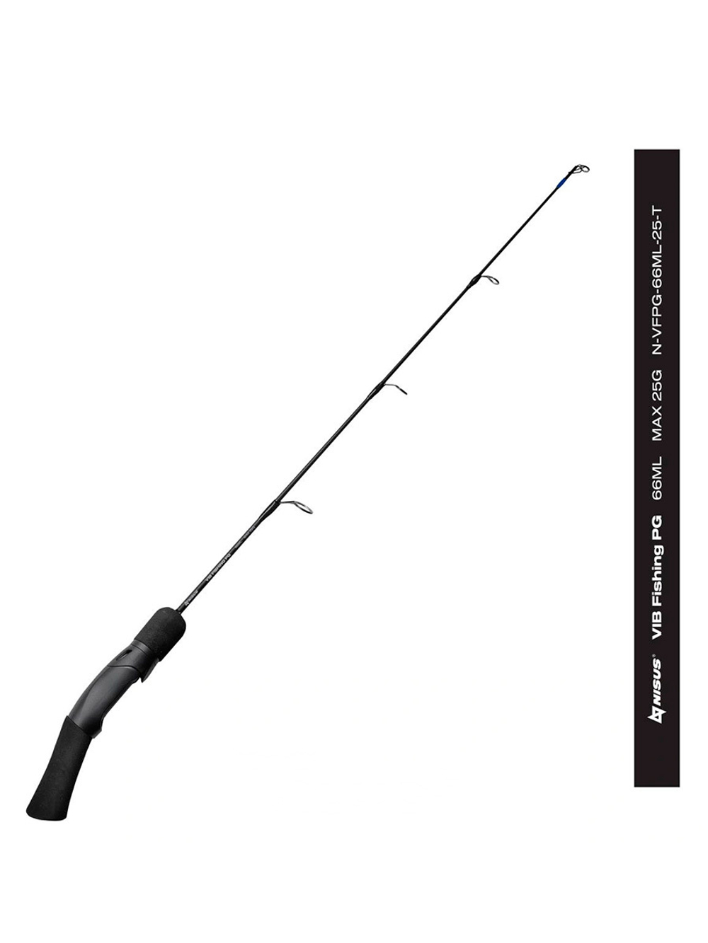 Удилище зимнее Nisus VIB Fishing PG 66ML, max 25g черная, тубус (N-VFPG-66ML-25-T)