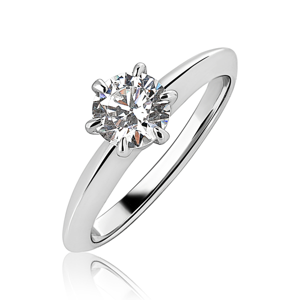 Кольцо один циркон