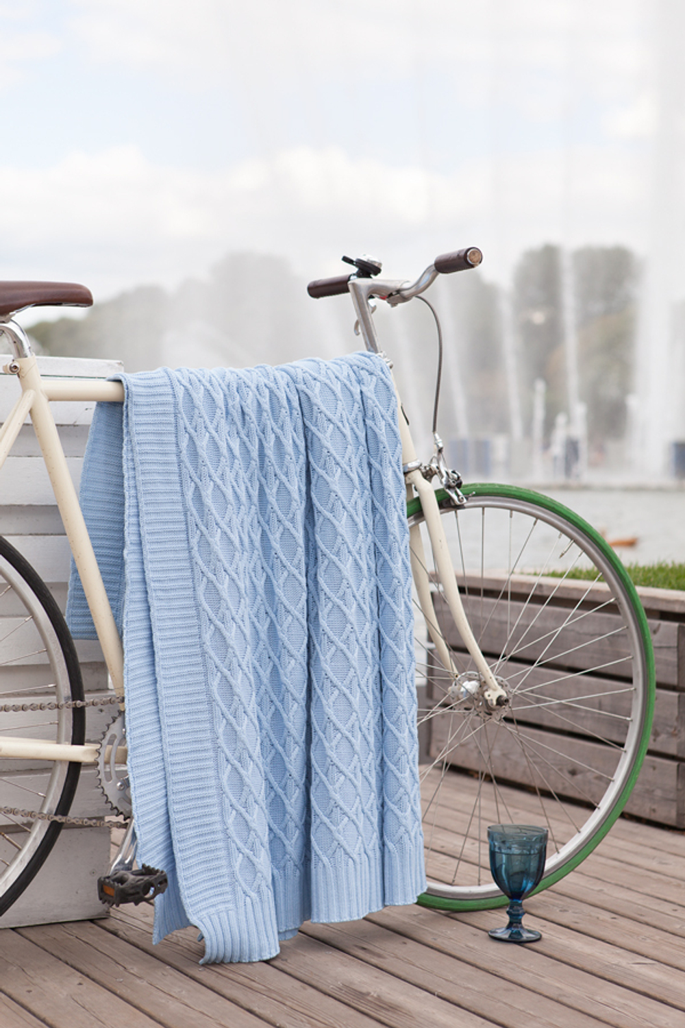 Элитный плед Lux 35 небесно-голубой от Luxberry Португалия