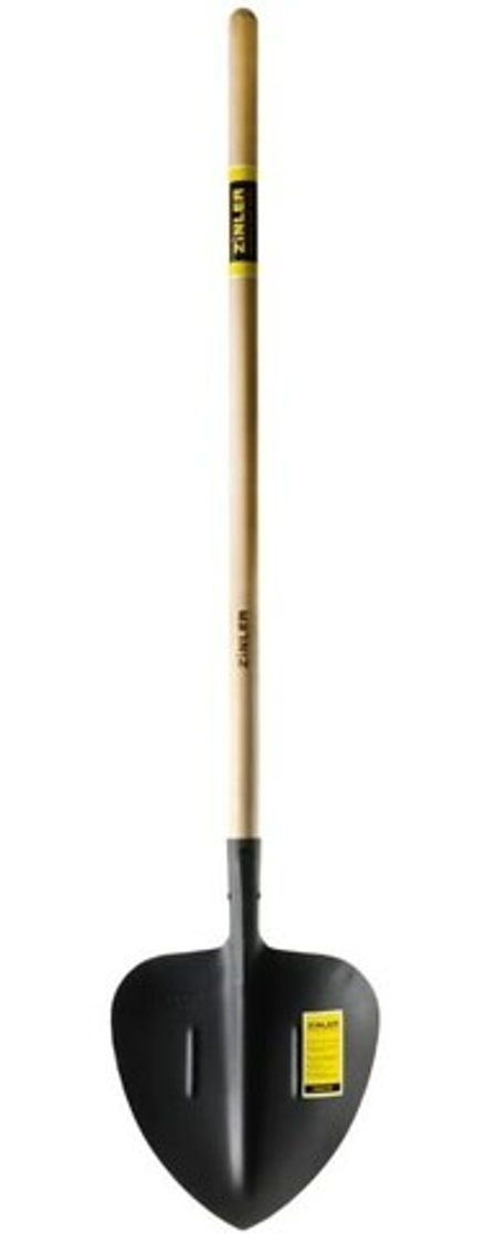 Лопата совковая щебеночная ZINLER 353х1500 черенок дерево