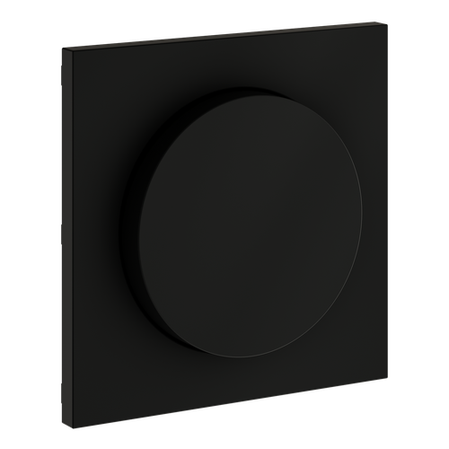 Накладка для светорегулятора поворотно-нажимного, S70 (черный матовый)