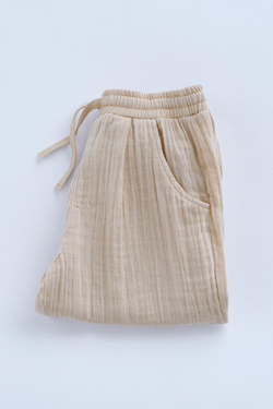 ZARA БРЮКИ-ДЖОГГЕРЫ С ТИСНЕНИЕМ —TIMELESZ, СВЕТЛО-БЕЖЕВЫЙ