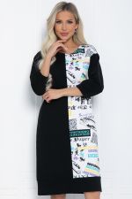 Платье Графика (черно-белое) П12422-44 LT Collection