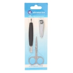 Маникюрный набор на блистере, 3 предмета «Ultramarine» (триммер, кусачки и ножницы)✦