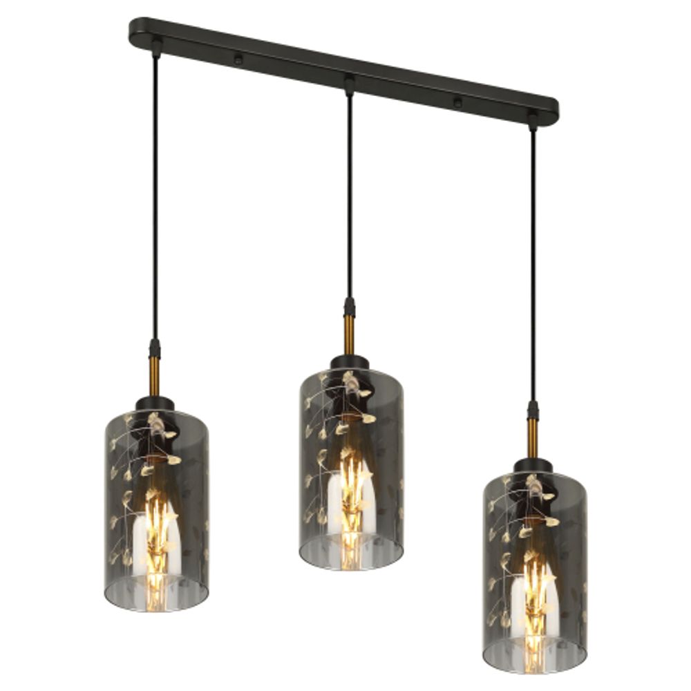 Светильник подвесной (подвес) Rivoli Eileen 9154-203 3хЕ27 60 Вт модерн | Rivoli