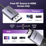 Кабель DisplayPort - HDMI, 2m UGREEN 80397