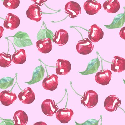 Акварель. Вишни