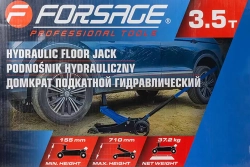 Домкрат подкатной гидравлический 3.5т (h min 155мм, h max 710мм) Forsage F-T830018Z MT