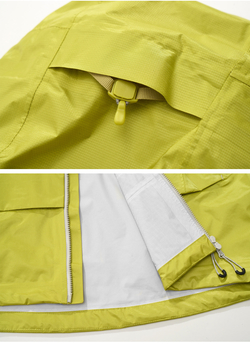 Куртка Nothomme Monterest outdoor C6 water-repellent glossy color-block zipper lightweight hooded jacket