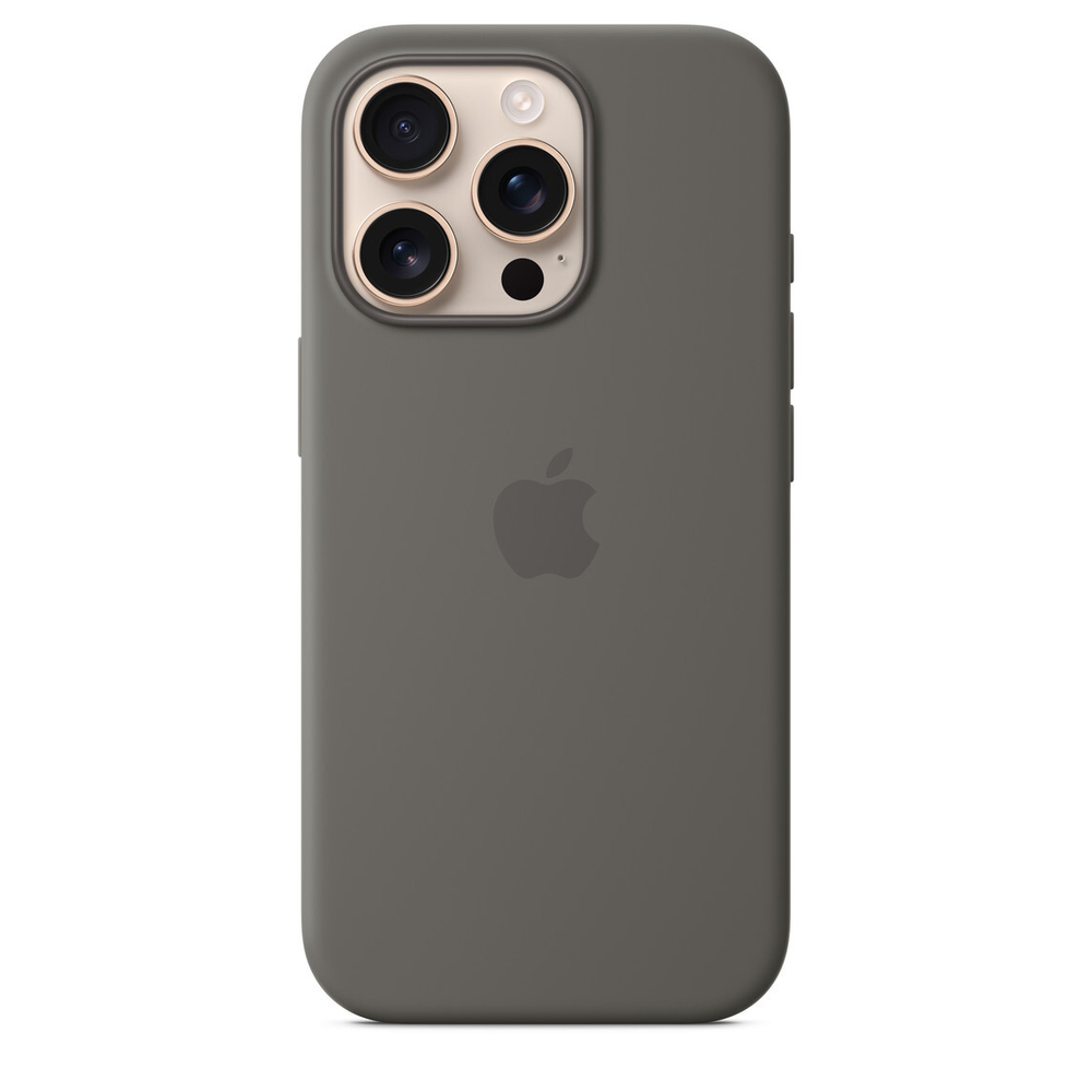 Silicone Case with MagSafe Stone Gray iPhone 16 Pro Max / 16 Pro