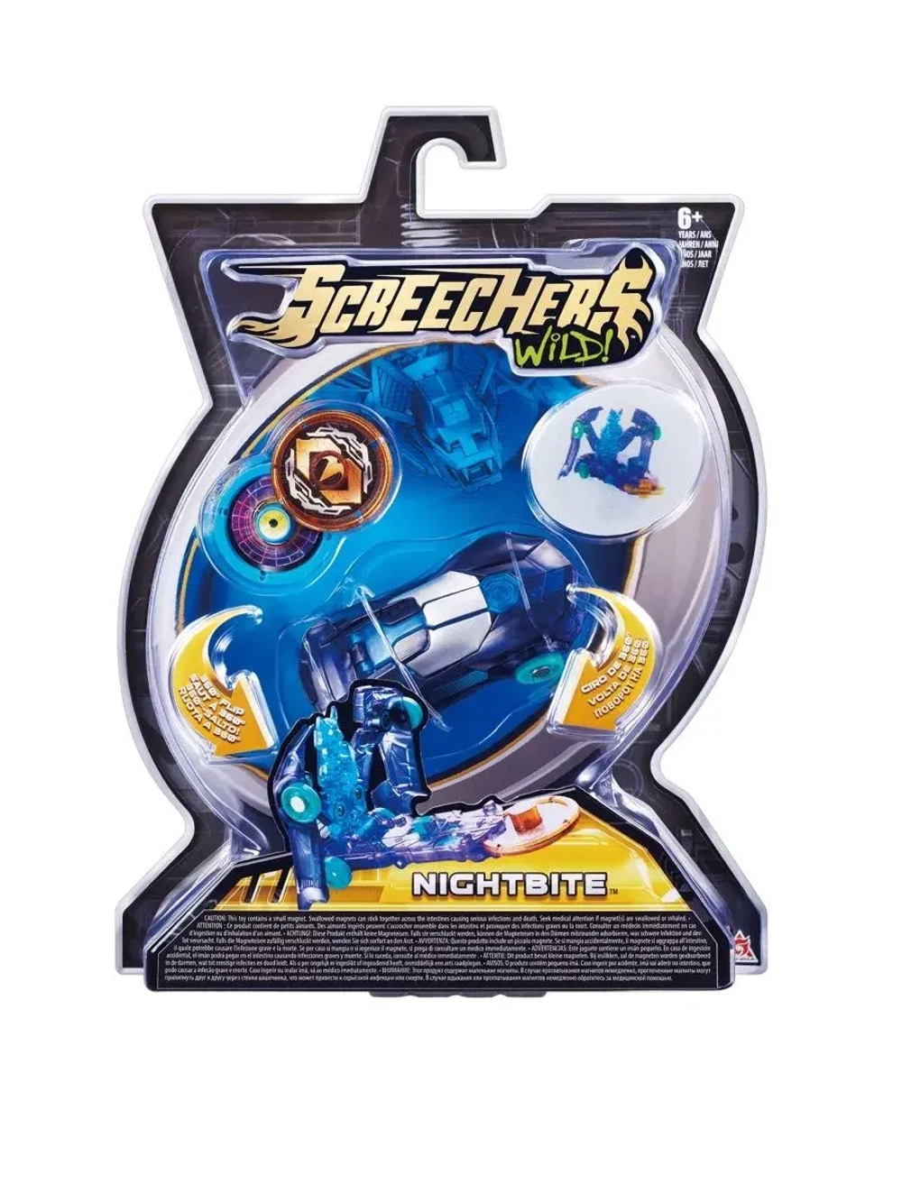 Дикие Скричеры. Машинка-трансформер Найтбайт л1 ТМ Screechers Wild