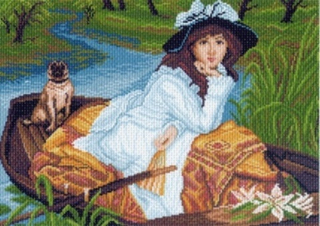 "Прогулка"-0856 канва с рисунком