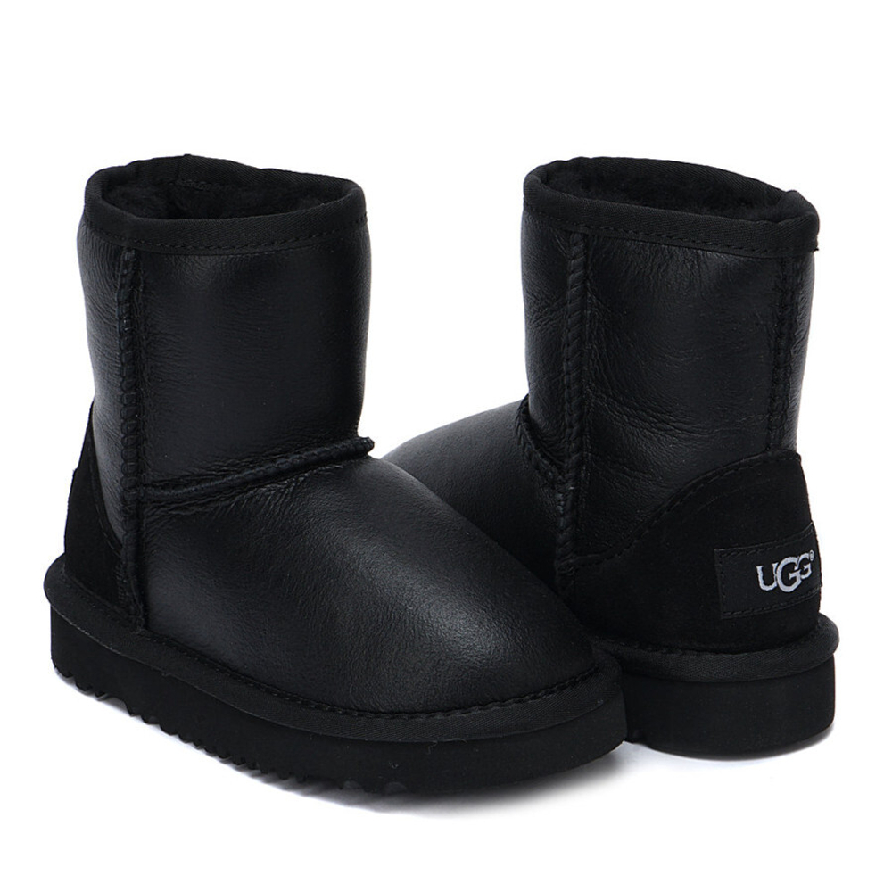Ugg Kids Classic Short Metallic "Black”