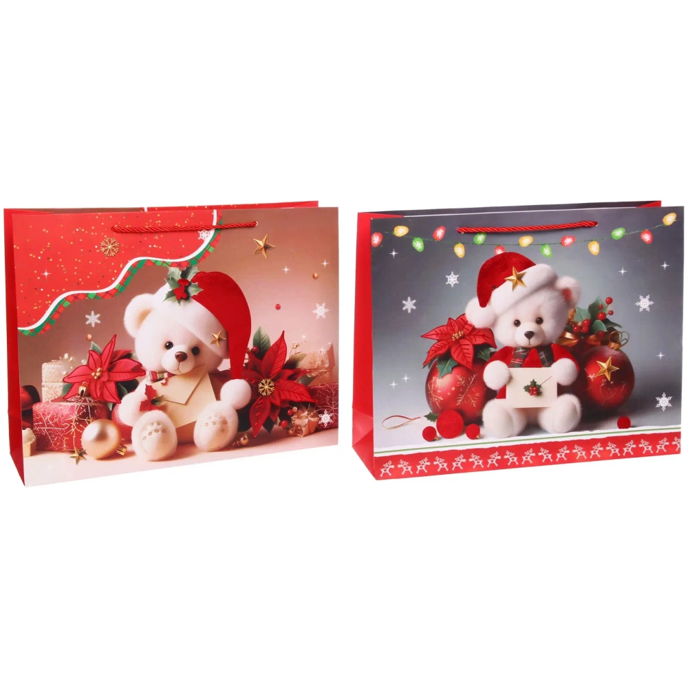 Пакет подарочный «Под шепот Рождества» 31*40*12 см, микс