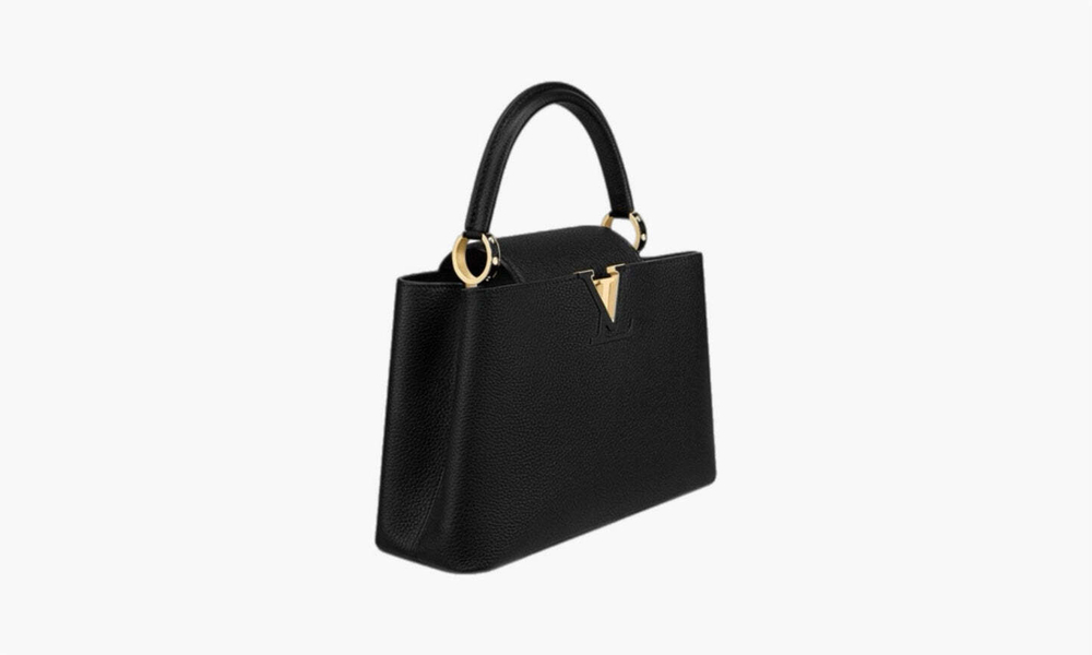Сумка Louis Vuitton Capucines MM Taurillion Leather "Black"