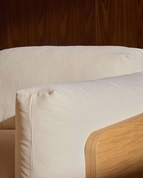 Oaq Трехместный диван бежевого цвета 225 см