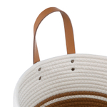 Корзина для хранения moen D35х40 см, бежевая/горчичная