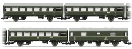 Набор пассажирских вагонов “Rekowagen”, 4шт, DR, Ep.III