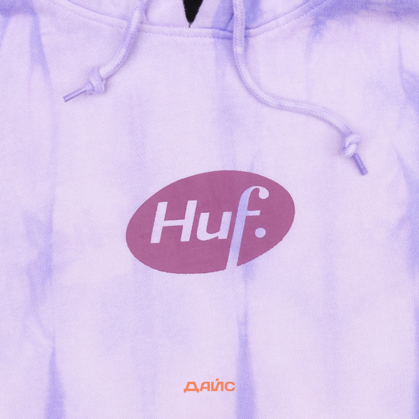 Толстовка мужская HUF Relax Tiedye артикул:PF00345-VIOLT - купить в магазине Дайс