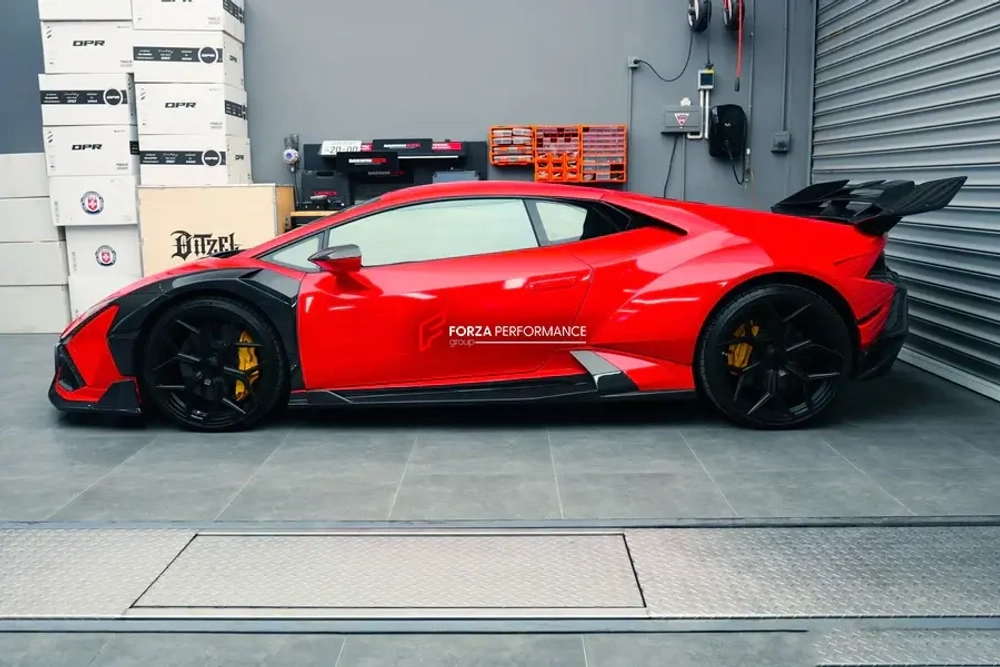 Широкий карбоновый обвес для Lamborghini Huracan LP610 LP580 Evo 2015-2025 Ламборгини Хуракан