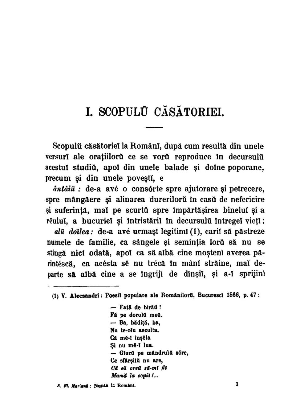 Nunta La Români. Studiu Istorico-Etnografic Comparativ | S. Fl. Marianu