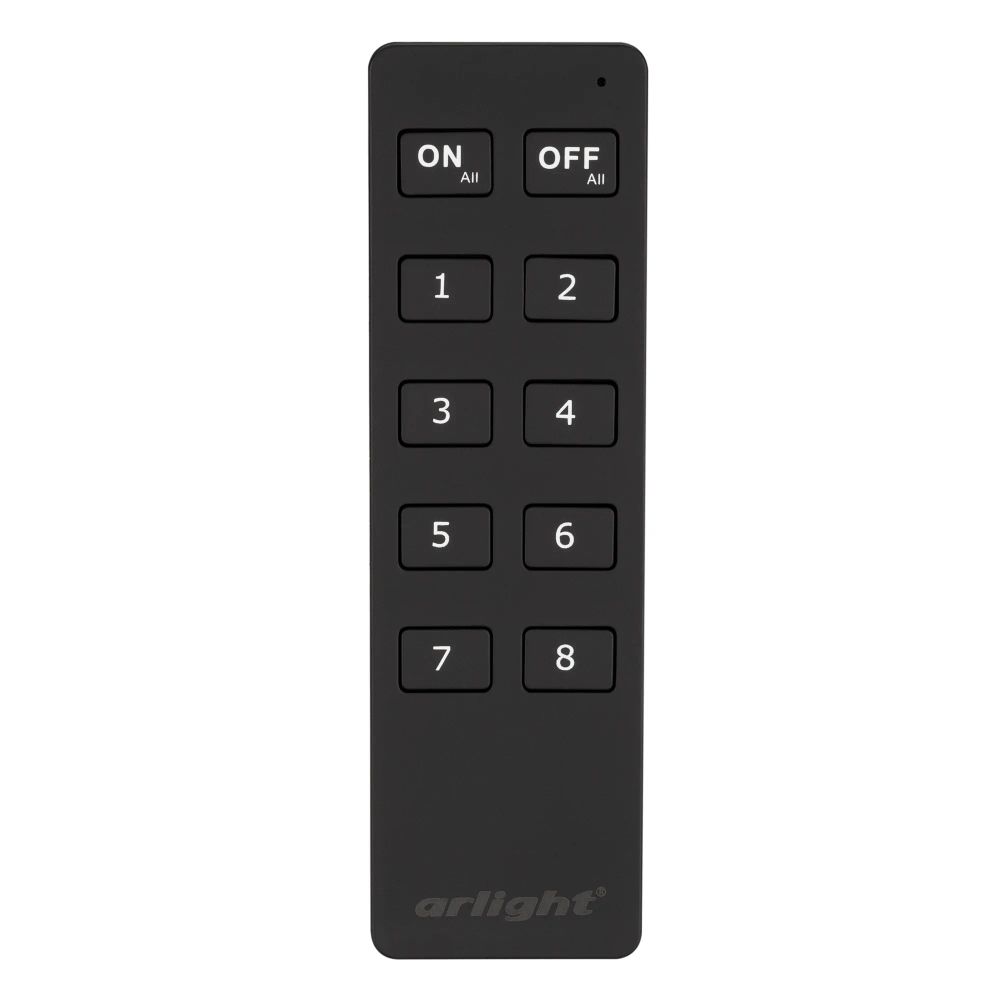 Пульт SMART-R8-DIM (8 зон, 2.4G) (Arlight, IP20 Пластик, 5 лет) 023029