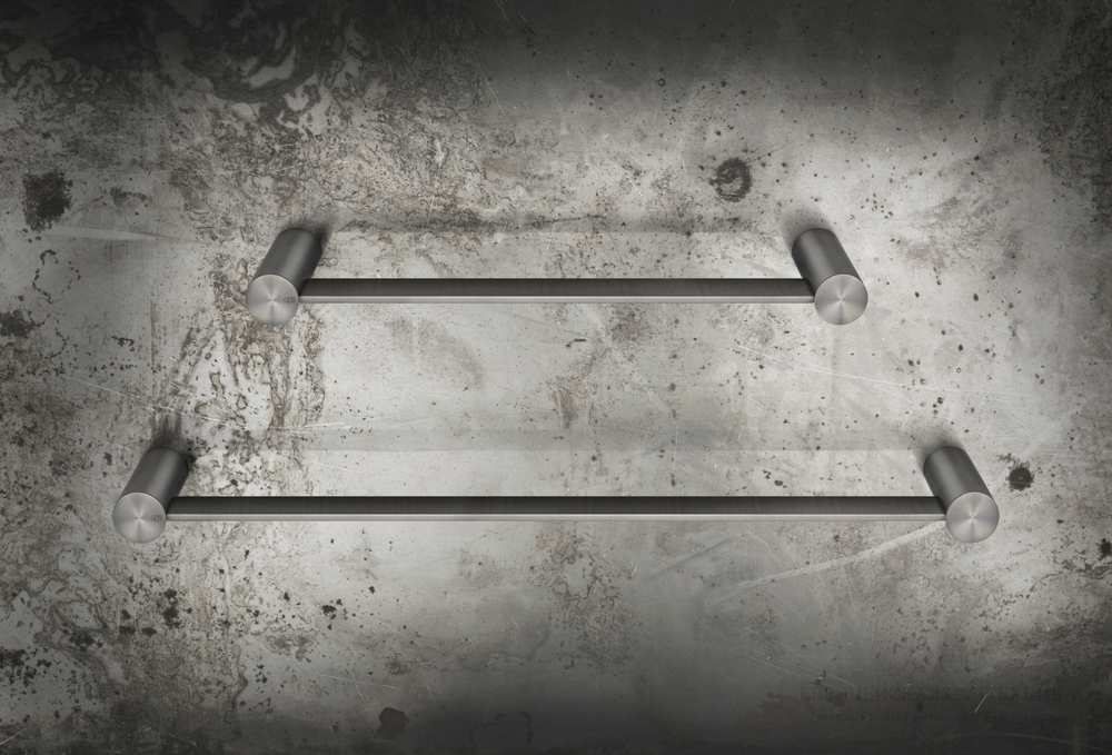 Полотенцедержатель Gessi 316, настенный, L300 мм, цвет Black Metal Brushed PVD