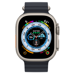 Apple Watch Ultra 49 mm Titanium Case with Midnight Ocean Band