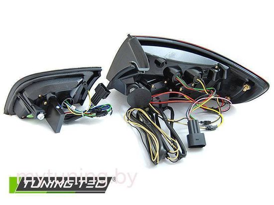 Фонари задние LED BAR RED BLACK SEQ для AUDI A3 8P 5D 08-12