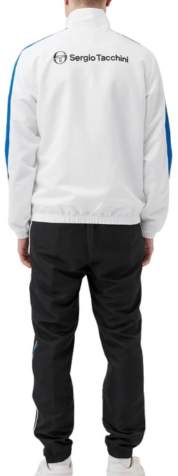 Мужской теннисный костюм Sergio Tacchini Agave Tracksuit - black/white/blue