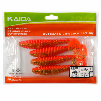 Набор силиконов KAIDA SH07-110 11см 4шт COL016 №111
