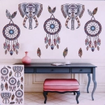 Наклейки интерьерные 32*65см «Индия» C-1005