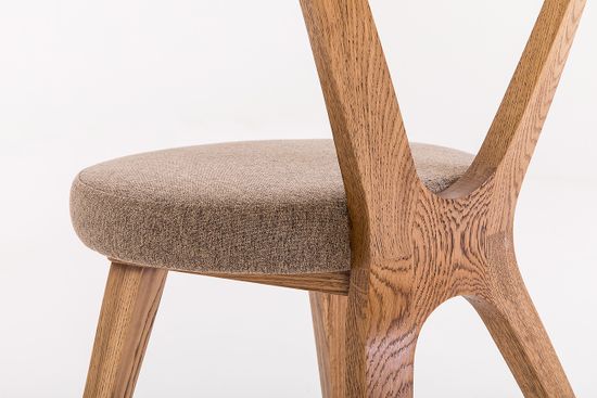 Стул Вегас (дуб/тон Светлый дуб с черной патиной 004/ткань 1-009)