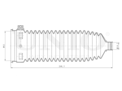 Пыльник рулевой рейки UNIO DUC-20043