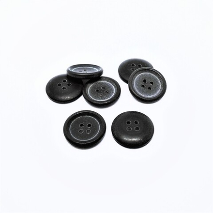Пуговицы №654, 4пр, 22мм, цв.серый (CN 2583)