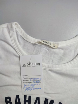 Футболка Colin's  с принтом 42 размер