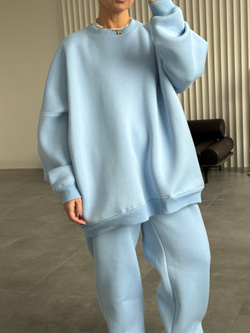 Костюм нежно-голубой утепленный